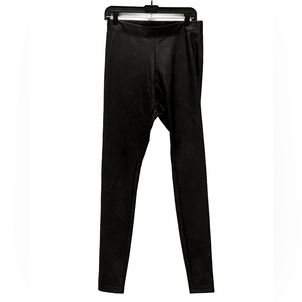 EXPRESS Black Faux Leather Leggings Medium M NWT High-Rise Vegan Leather Pants